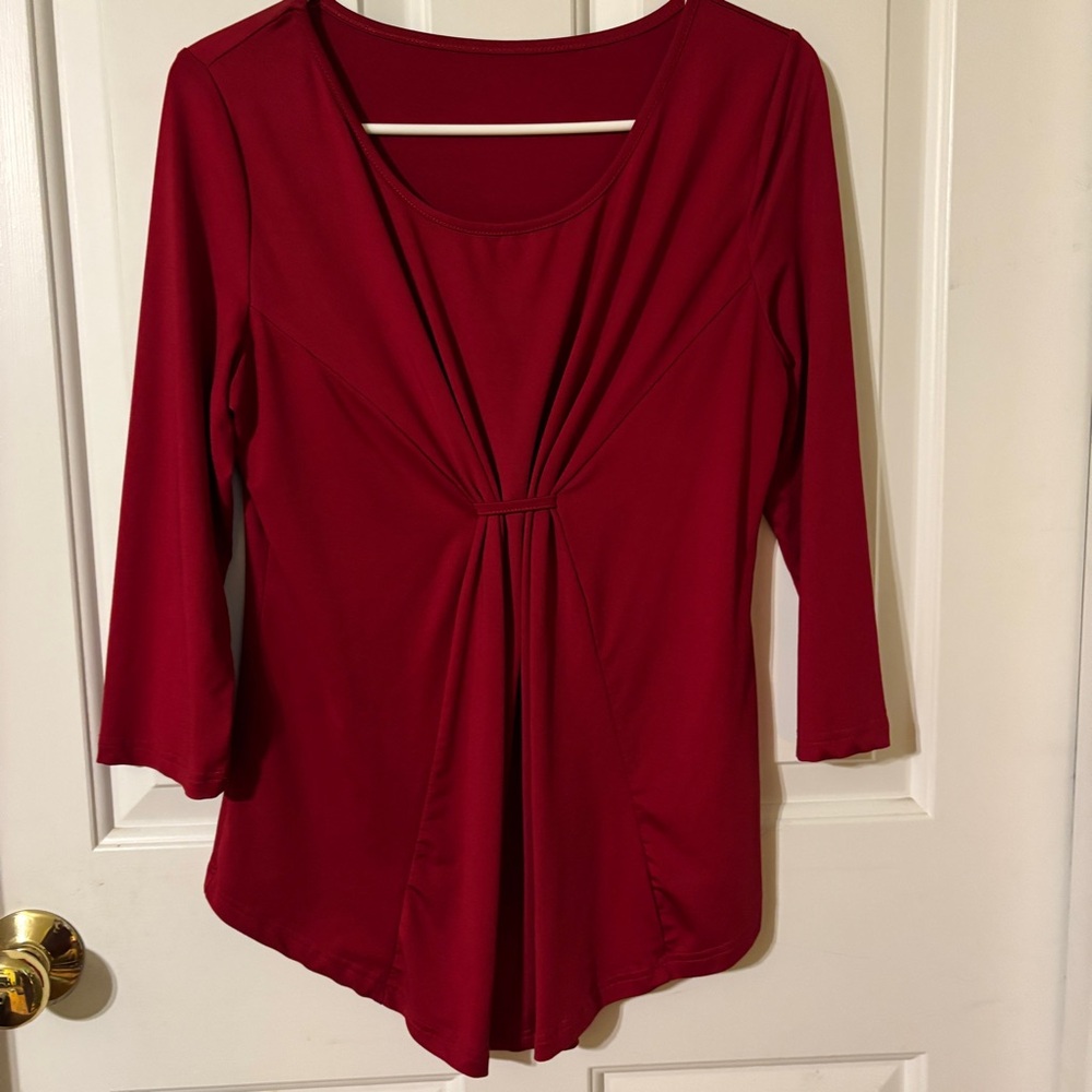 Elegant Red Women's Top